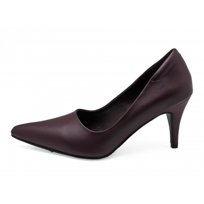 Women Courts High Heel SM-14 Maroon Nappa